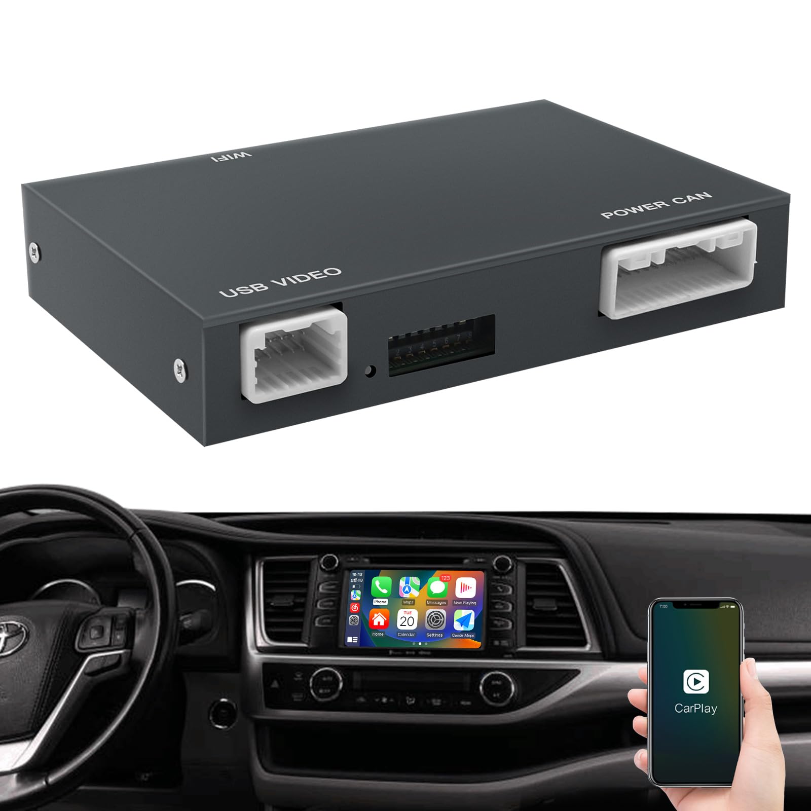Amazon.com: Wireless Carplay/Android Auto Adapter for Toyota with